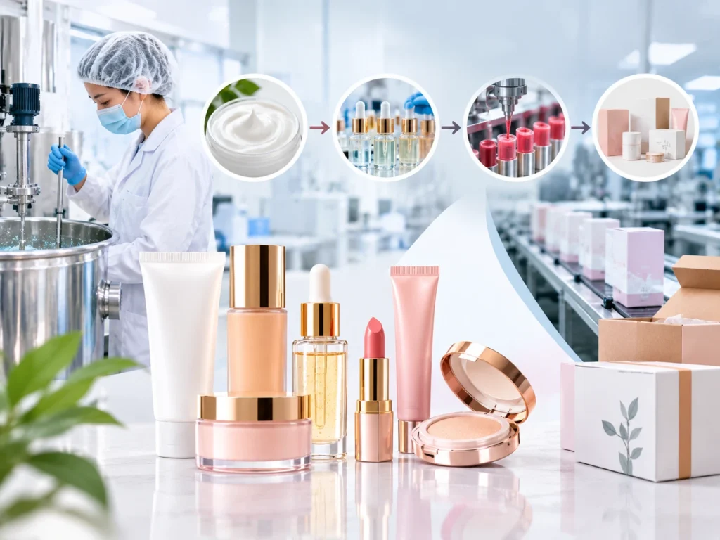 Cosmetics Manufacturing Process Showcase
